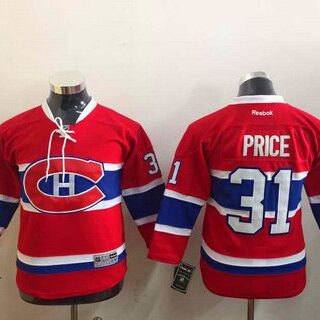 Youth Montreal Canadiens #31 Carey Price Reebok Red 2015-16 Premier Hockey Jersey