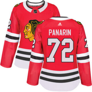 Women's Chicago Blackhawks #72 Artemi Panarin Red Home Authentic Stitched NHL Jersey