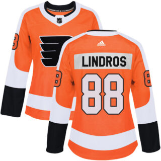 Women's Philadelphia Flyers #88 Eric Lindros Orange Home Authentic Stitched NHL Jersey