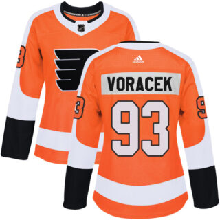 Women's Philadelphia Flyers #93 Jakub Voracek Orange Home Authentic Stitched NHL Jersey