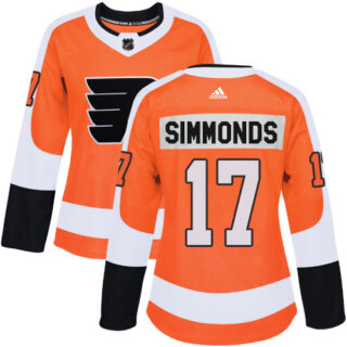 Women's Philadelphia Flyers #17 Wayne Simmonds Orange Home Authentic Stitched NHL Jersey
