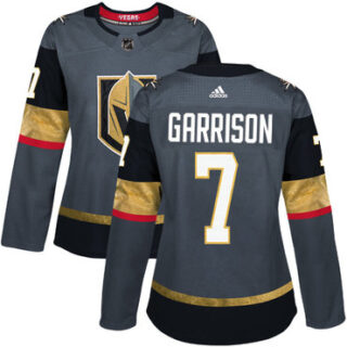 Women's Vegas Golden Knights #7 Jason Garrison Grey Home Authentic Stitched NHL Jersey