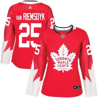 Women's Toronto Maple Leafs #25 James Van Riemsdyk Red Team Canada Authentic Stitched NHL Jersey