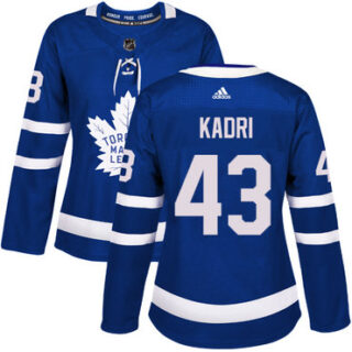 Women's Toronto Maple Leafs #43 Nazem Kadri Blue Home Authentic Stitched NHL Jersey