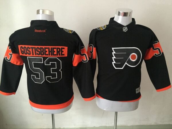 Youth Philadelphia Flyers 53 Shayne Gostisbehere Black Reebok Jersey