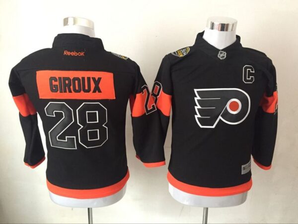 Youth Philadelphia Flyers 28 Claude Giroux Black Reebok Jersey