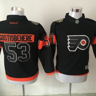 Youth Philadelphia Flyers 53 Shayne Gostisbehere Black Reebok Jersey