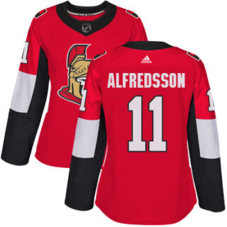 Women's Ottawa Senators #11 Daniel Alfredsson Red Home Authentic Stitched NHL Jersey