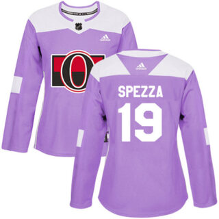Women's Ottawa Senators #19 Jason Spezza Purple Authentic Fights Cancer Stitched NHL Jersey