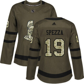 Women's Ottawa Senators #19 Jason Spezza Green Salute to Service Stitched NHL Jersey