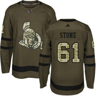 Youth Ottawa Senators #61 Mark Stone Green Salute to Service Stitched NHL Jersey