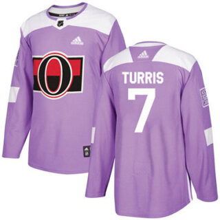 Youth Ottawa Senators #7 Kyle Turris Purple Authentic Fights Cancer Stitched NHL Jersey