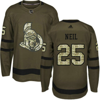 Youth Ottawa Senators #25 Chris Neil Green Salute to Service Stitched NHL Jersey