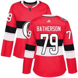 Women's Ottawa Senators #79 Drake Batherson 100 Classic Authentic Red Jersey