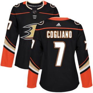 Women's Anaheim Ducks #7 Andrew Cogliano Black Home Authentic Stitched NHL Jersey