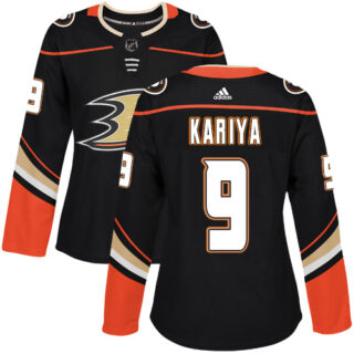 Women's Anaheim Ducks #9 Paul Kariya Black Home Authentic Stitched NHL Jersey