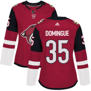 Women's Arizona Coyotes #35 Louis Domingue Maroon Home Authentic Stitched NHL Jersey