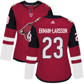 Women's Arizona Coyotes #23 Oliver Ekman-Larsson Maroon Home Authentic Stitched NHL Jersey