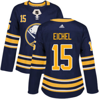 Women's Buffalo Sabres #15 Jack Eichel Navy Blue Home Authentic Stitched NHL Jersey
