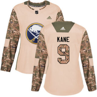 Women's Buffalo Sabres #9 Evander Kane Camo Authentic 2017 Veterans Day Stitched NHL Jersey