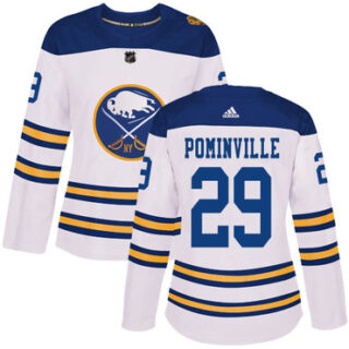 Women's Buffalo Sabres #29 Jason Pominville White Authentic 2018 Winter Classic Stitched NHL Jersey