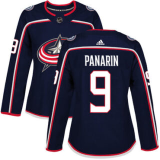 Women's Columbus Blue Jackets #9 Artemi Panarin Navy Blue Home Authentic Stitched NHL Jersey