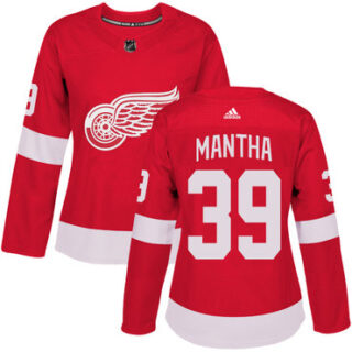 Women's Detroit Red Wings #39 Anthony Mantha Red Home Authentic Stitched NHL Jersey