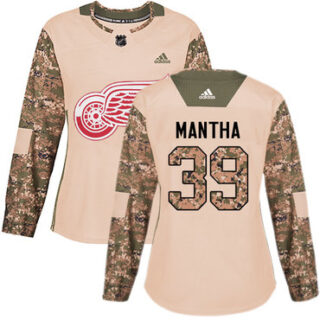Women's Detroit Red Wings #39 Anthony Mantha Camo Authentic 2017 Veterans Day Stitched NHL Jersey