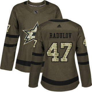 Women's Dallas Stars #47 Alexander Radulov Green Salute to Service Stitched NHL Jersey