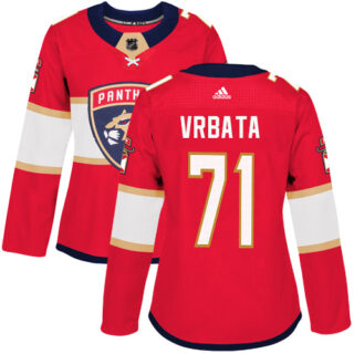 Women's Florida Panthers #71 Radim Vrbata Red Home Authentic Stitched NHL Jersey