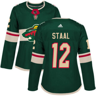 Women's Minnesota Wild #12 Eric Staal Green Home Authentic Stitched NHL Jersey
