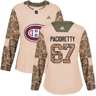 Women's Montreal Canadiens #67 Max Pacioretty Camo Authentic 2017 Veterans Day Stitched NHL Jersey