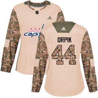 Women's Washington Capitals #44 Brooks Orpik Camo Authentic 2017 Veterans Day Stitched NHL Jersey