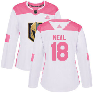 Women's Vegas Golden Knights #18 James Neal White Pink Authentic Fashion Stitched NHL Jersey