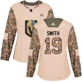 Women's Vegas Golden Knights #19 Reilly Smith Camo Authentic 2017 Veterans Day Stitched NHL Jersey