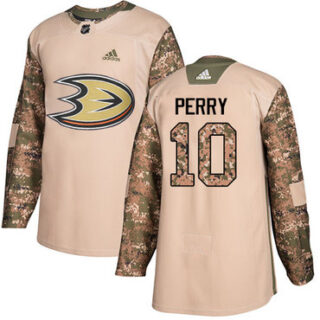 Youth Anaheim Ducks #10 Corey Perry Camo Authentic 2017 Veterans Day Stitched NHL Jersey