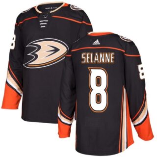 Youth Anaheim Ducks #8 Teemu Selanne Black Home Authentic Stitched NHL Jersey