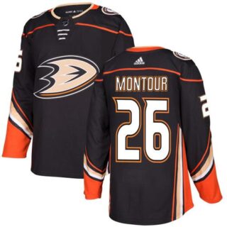 Youth Anaheim Ducks #26 Brandon Montour Black Home Authentic Stitched NHL Jersey