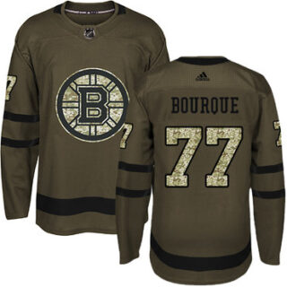 Youth Boston Bruins #77 Ray Bourque Green Salute to Service Youth Stitched NHL Jersey