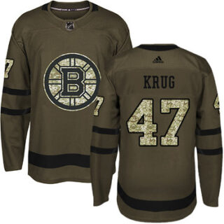 Youth Boston Bruins #47 Torey Krug Green Salute to Service Youth Stitched NHL Jersey