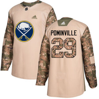 Youth Buffalo Sabres #29 Jason Pominville Camo Authentic 2017 Veterans Day Stitched NHL Jersey