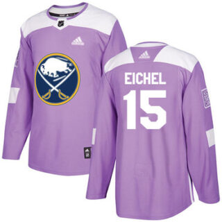 Youth Buffalo Sabres #15 Jack Eichel Purple Authentic Fights Cancer Stitched NHL Jersey