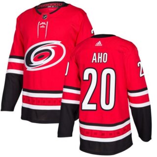 Youth Carolina Hurricanes #20 Sebastian Aho Red Home Authentic Stitched NHL Jersey
