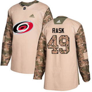 Youth Carolina Hurricanes #49 Victor Rask Camo Authentic 2017 Veterans Day Stitched NHL Jersey