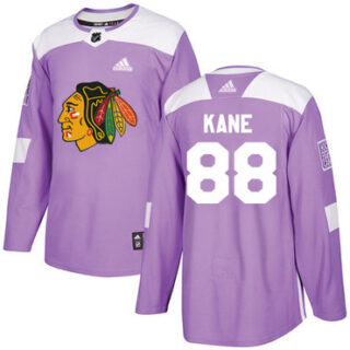 Youth Chicago Blackhawks #88 Patrick Kane Purple Authentic Fights Cancer Stitched NHL Jersey