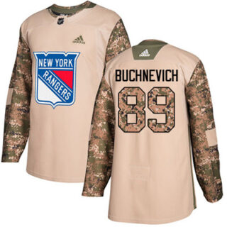 Youth Detroit Rangers #89 Pavel Buchnevich Camo Authentic 2017 Veterans Day Stitched NHL Jersey