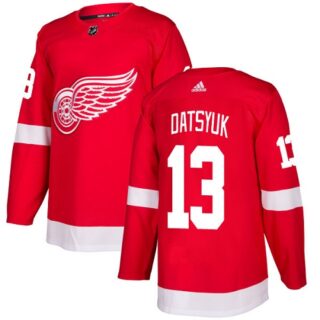 Youth Detroit Red Wings #13 Pavel Datsyuk Red Home Authentic Stitched NHL Jersey
