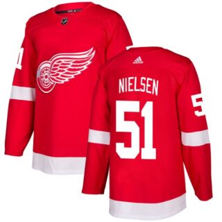 Youth Detroit Red Wings #51 Frans Nielsen Red Home Authentic Stitched NHL Jersey