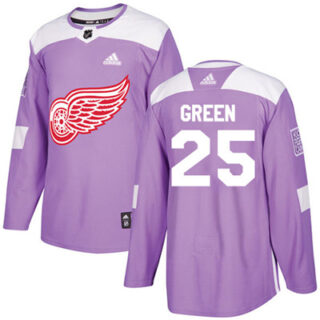Youth Detroit Red Wings #25 Mike Green Purple Authentic Fights Cancer Stitched NHL Jersey