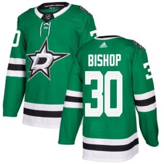 Youth Dallas Stars #30 Ben Bishop Green Home Authentic Stitched NHL Jersey